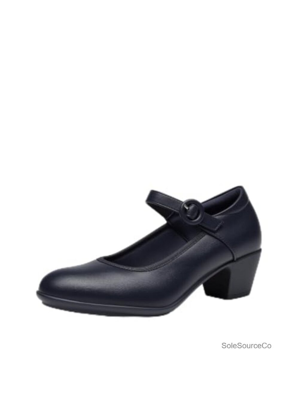 DREAM PAIRS Women's Mary Jane Chunky Heel Pumps Faux Leather Ankle Strap